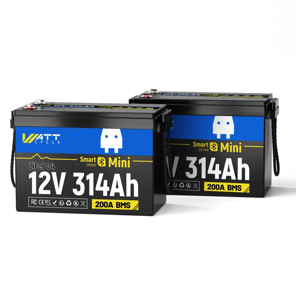 WattCycle_12V_314Ah_Bluetooth_LIFePO4_Battery_2PACK