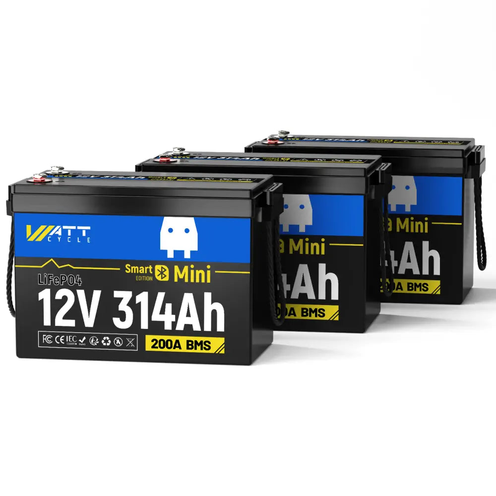 WattCycle_12V_314Ah_Bluetooth_LIFePO4_Battery_3PACK