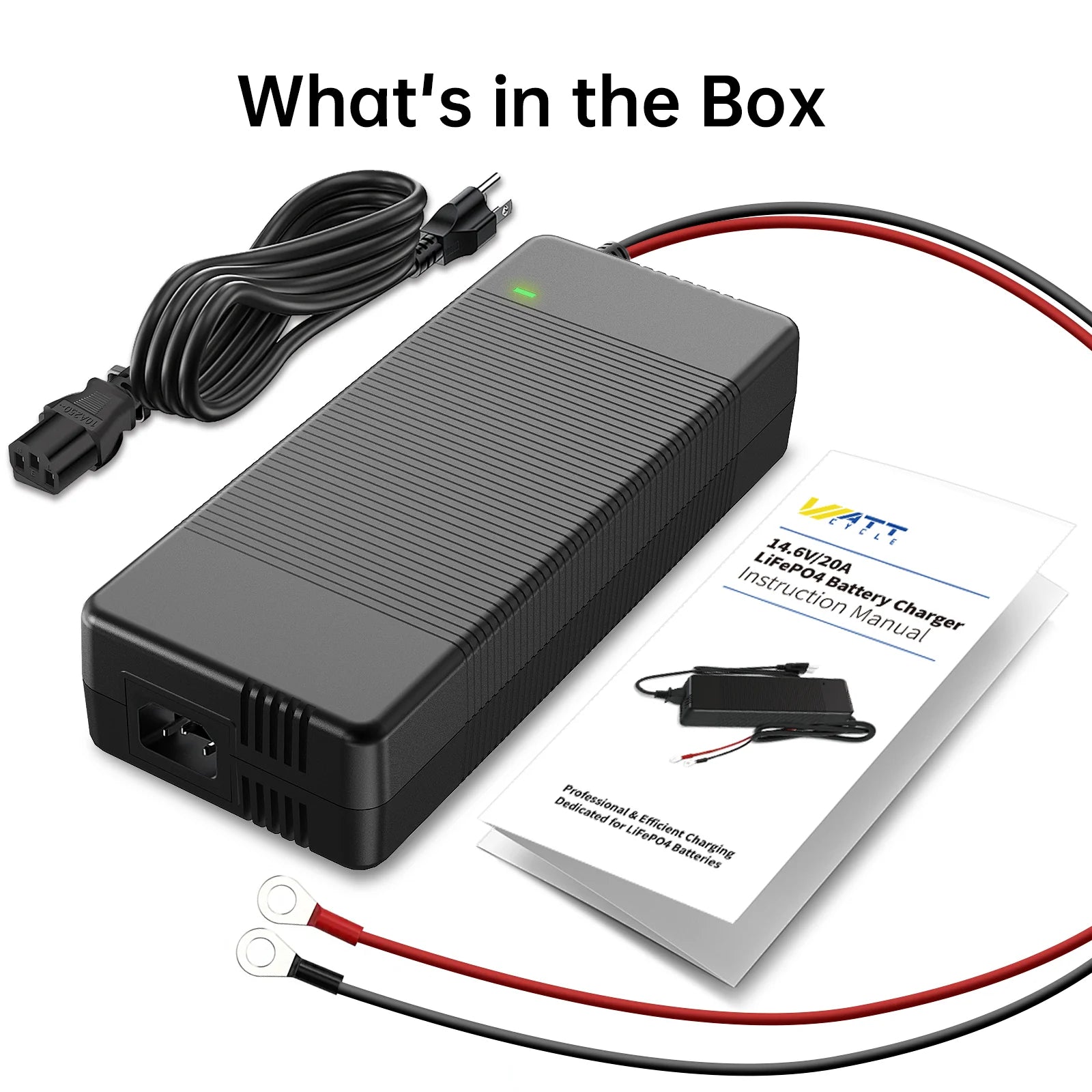 14.6V 20A Plastic Shell LiFePO4 Battery Charger