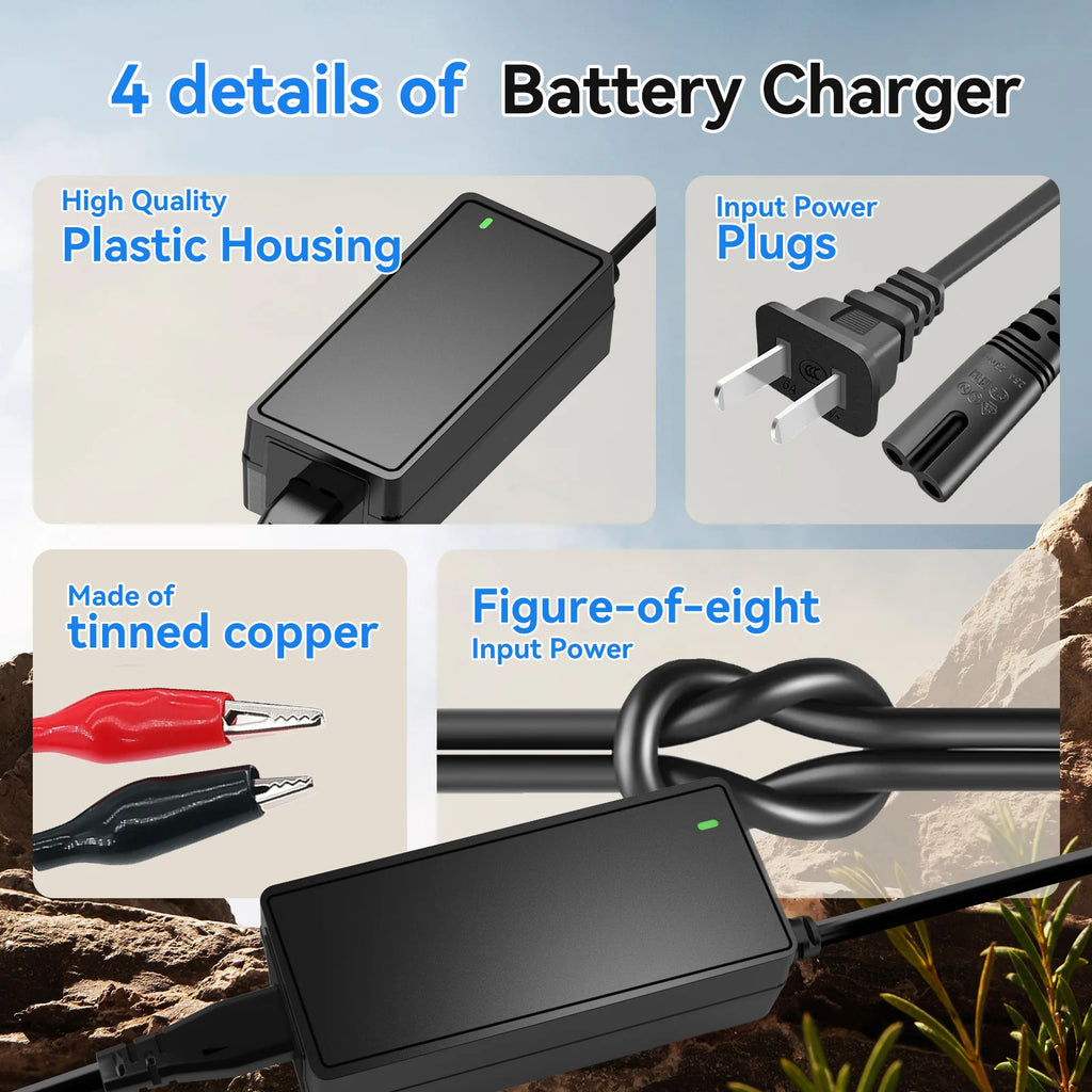 14.6V 5A Plastic Shell LiFePO4 Battery Charger