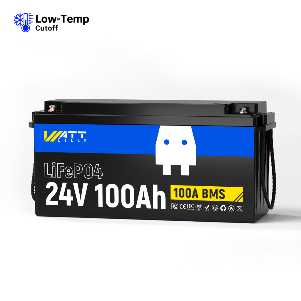 24V 100Ah LiFePO4 Battery | 100A BMS | 2560Wh